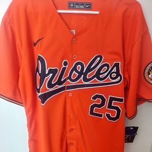 Pete Alonzo Baltimore Orioles Orange Stitched Jersey